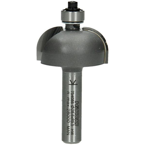 HiKOKI 8 mm Hohlkehlfräser mit Kugellager 28.6x55x9.5, 754086