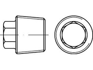Verschlußschrauben DIN 909 Stahl R 3/8 VE=S (50 Stück)