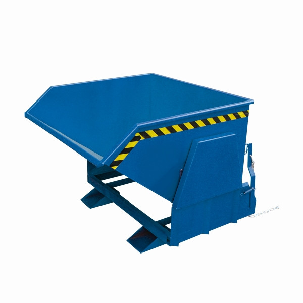 Eichinger Industrie Kippbehälter mit geschützten Abrollkufen, 1000 kg, 300 Liter, enzianblau, 20110400000097