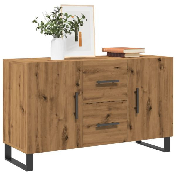 vidaXL Sideboard Artisan-Eiche 100x36x60 cm Holzwerkstoff, 857325