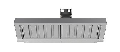 Unox Dunstabzugshaube mit integriertem Dampfkondensator für 20 GN 1/1 Elektro-Öfen, XEAHL-HCFL