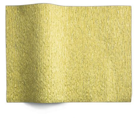 Werola Floristen Krepppapier - 50 x 250 cm, Alu gold, VE: 2,5 m, 794050001