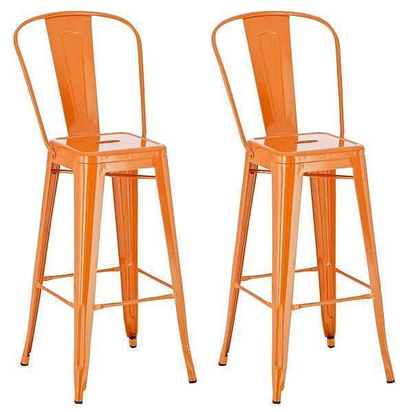CLP Barhocker Aiden, orange, VE: 2 Stück, 304813, 4251563421535