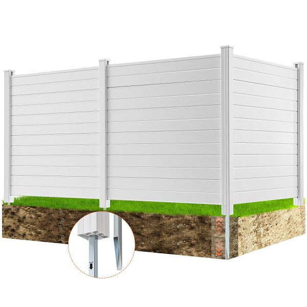 VEVOR Sichtschutz für den Außenbereich, 127 cm B x 127 cm H, Klimaanlagen-Zaun, Pool-Ausrüstung, horizontal, perfekt zum Einschließen, PVCYSWLMB50XB5AZ1V0