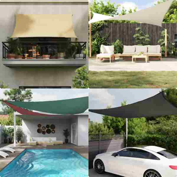 vidaXL Sonnensegel Oxford-Gewebe Quadratisch 5x5 m Dunkelgrün, 135471