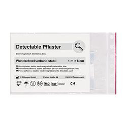 SÖHNGEN Pflasterverband, detectable, 1m x 8cm, 1009091