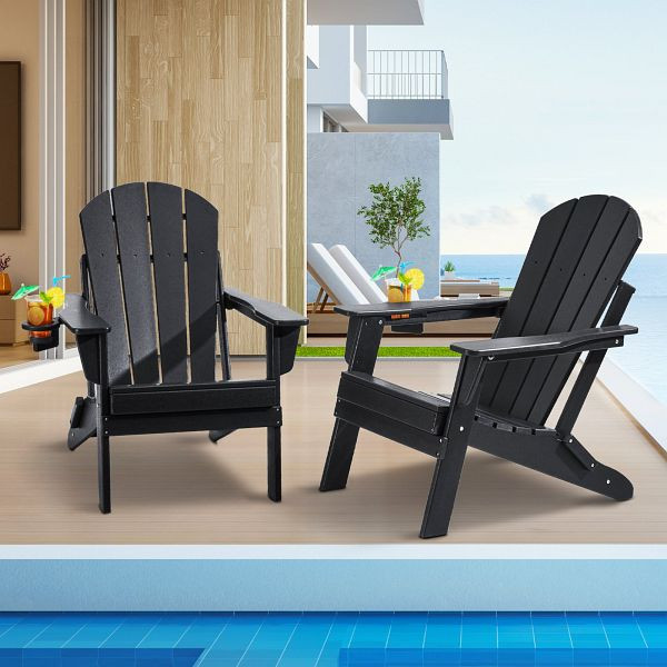 VEVOR 2x Adirondack-Stuhl Gartenstuhl Gartensessel Sonnenliege 800x755x915mm, SLADLDKYHSKZ8TB0XV0
