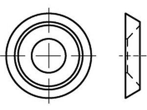 ART 88965 Rosettenscheiben, offen 7,0 Messing vernickelt US 187 VE=S (100 Stück)