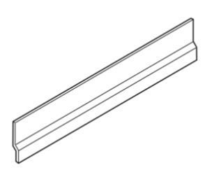 NordCap Spritzschutz hinten, für Geräte mit 700 mm Breite der Serie SNACK 600 (außer Fritteusen), 472120666
