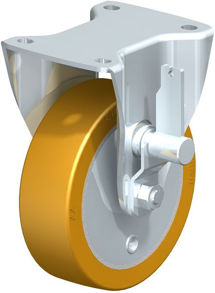 Blickle BH-GTH 160K-TB Bockrolle mit Trommelbremse, Blickle Extrathane®, Hellbraun, 761396