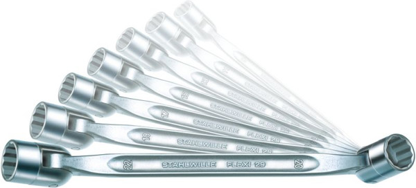 STAHLWILLE Satz Doppel-Gelenkschlüssel FLEXI 8x9 -20x22mm Nr.29/7 7-teilig, 96430101