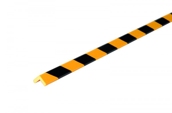 SafetyMarking Warn- und Schutzprofile - Kantenschutz, Prallschutz: Winkel 26/26, Typ E, LxBxH 500x2,6x2,6 cm, gelb/schwarz, selbstklebend, DC10024