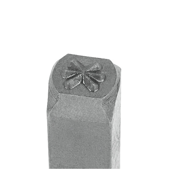 KUKKO Handschlagstempel, 6-Strich-Stern, Typenhöhe: 8 mm, 300H08S6