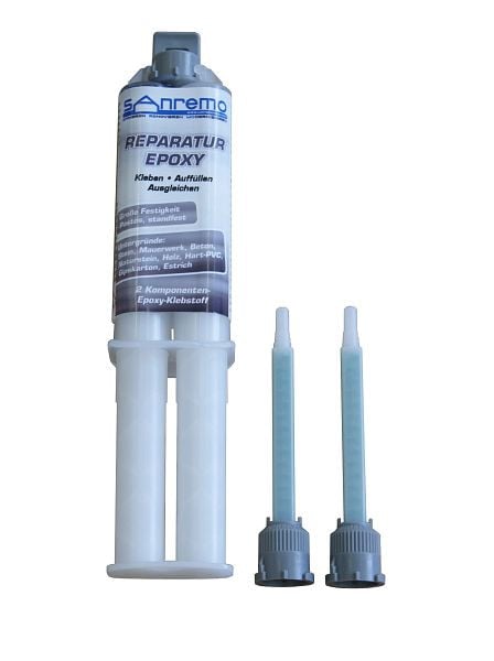 Sanremo 10x Reparatur Epoxy 25ml + 20 Mischdüsen, REP10