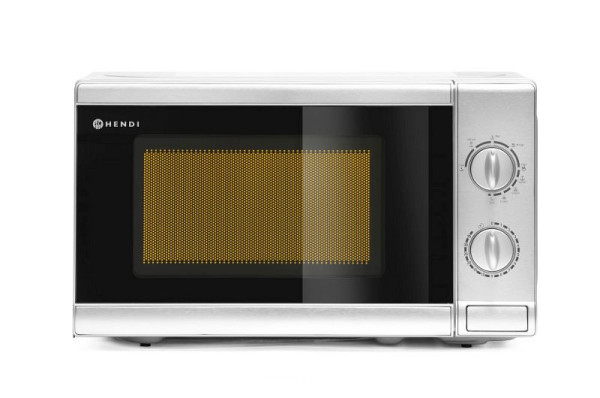 Hendi Mikrowelle mit Grill, 700 W, Edelstahl, 20 L, Edelstahl, 281710