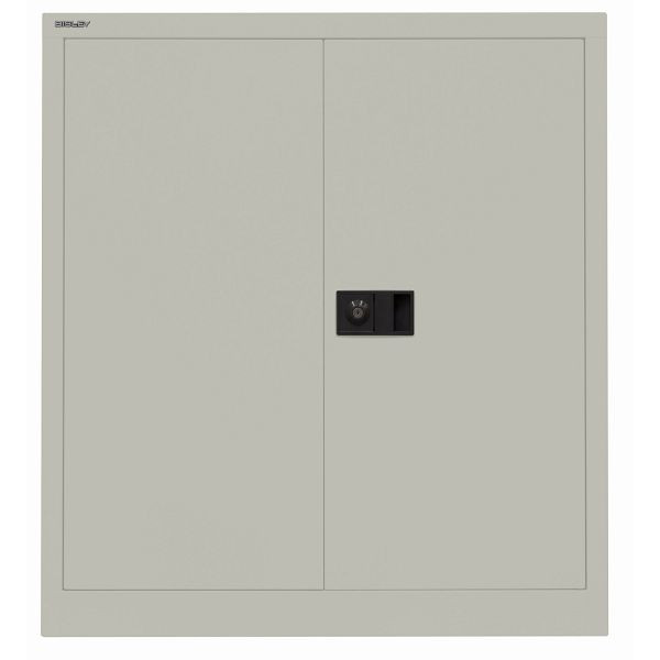 Bisley Flügeltürenschrank UNIVERSAL, 1 verzinkter Fachboden für 2 Ordnerhöhen, Breite 914 mm, 673 gänsegrau, E402A01G673