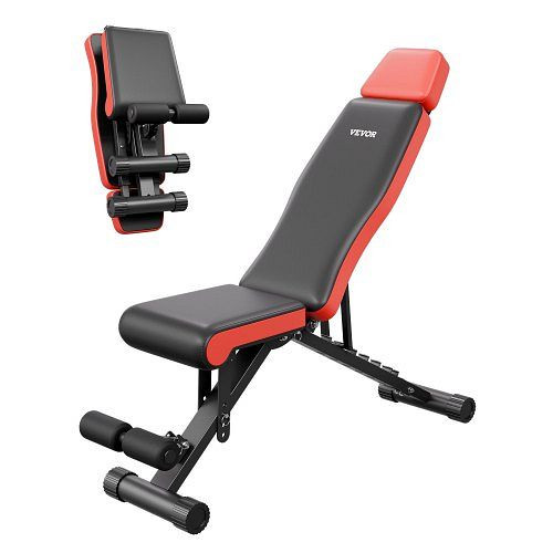 VEVOR verstellbare Hantelbank, 300 kg belastbar, für Ganzkörpertraining, mit Kopf-/Nackenschutz und schnellem Zusammenklappen, XLYLDZDSNJCKDNWE2V0