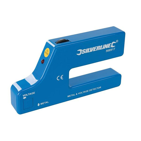 Silverline Metall- und Leitungsdetektor, 1 Stück 9-V-Batterie (PP3), 568917