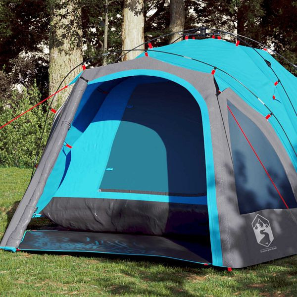 vidaXL Kuppel-Campingzelt 3 Personen Blau Quick Release, 4004223