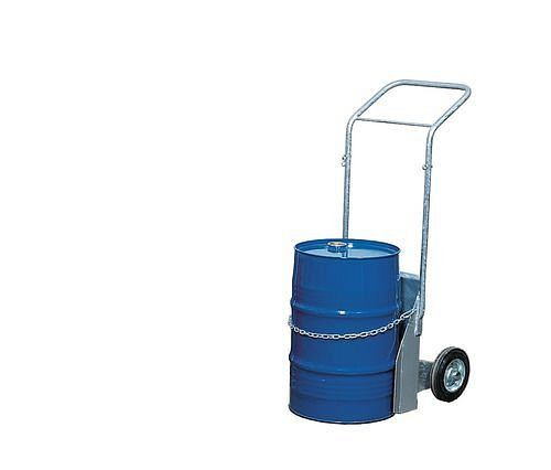 DENIOS Ballonkarre BK-60, verzinkt, Vollgummi-Bereifung, für Gebinde bis 60 Liter, elektrisch leitfähig, 181315