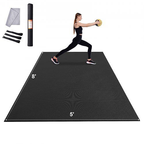 VEVOR Trainingsmatte Rutschfeste Yogamatte Fitnessstudio Pilates 2,4x1,5m, DXYJD5YC8YC0VKN62V0