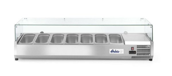 Arktic Aufsatzkühlvitrine 7x GN 1/3, LxBxH: 1605x395x430 mm, 232989