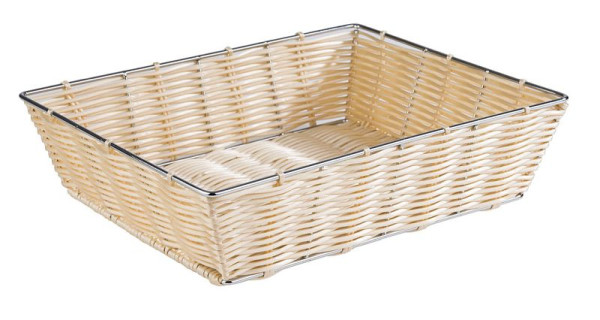 APS GN 1/2 Buffet-Korb, 32,5 x 26,5 cm, Höhe: 8 cm, Polypropylen, hellbeige, 40152