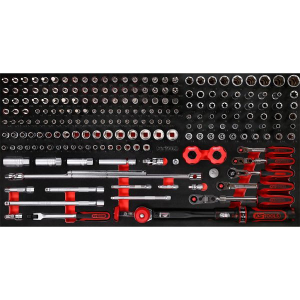 KS Tools PERFORMANCEplus Werkzeugsatz 213-teilig 1/4'+3/8' Steckschlüssel, 813.0213