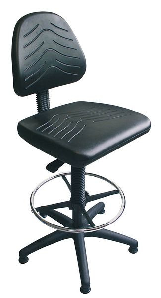 Bedrunka+Hirth Arbeitsstuhl Polster anthrazit, Sitzflächen- und Rückenneigung, Sicherheitsgasfeder, Kunststoff-Fußkreuz, Sitzhöhe 520 - 720 mm, 05.96.23