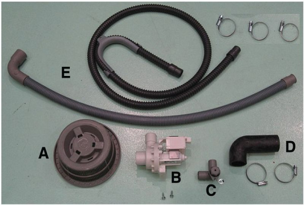ZANUSSI Nachrüstkit Laugenpumpe, für Haubenspülmaschinen, 406864346