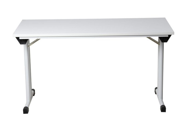 Gürkan Tisch, 70 x 140 x 75 cm, Lichtgrau, Grau, T Füße Rund, Rund, FTB/R2.T.147, 110953