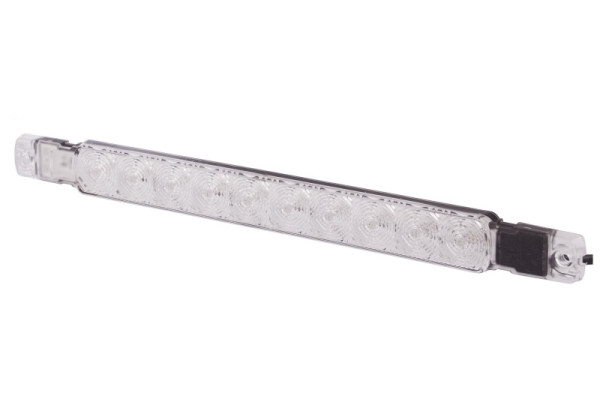HELLA Nebelschlussleuchte - Strip Lamp - LED - 24V - Anbau - Lichtscheibenfarbe: transparent - Kabel: 2500mm - offene Kabelenden - hinten, 2NE 980 889-601