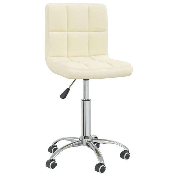 vidaXL Esszimmerstuhl Drehbar Creme Stoff, 3087533, 8720286740613