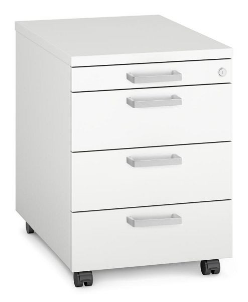 Deskin Rollcontainer MULTI MODUL-PRO, Dekor weiß, B 435 x H 600 x T 600 mm, 359912