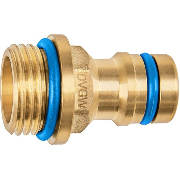 GEKA plus Gerätestecker Trinkwasser AG G1/2 MS DVGW BF mit Bund Karte, VE: 5 Stück, 46.1929.8