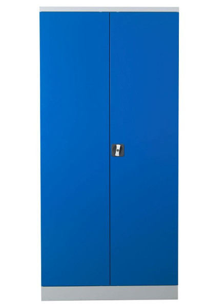 Gürkan Universalschrank, 42 x 92 x 195 cm, Lichtgrau, Enzianblau, UNC.19/N, 100179