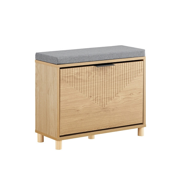 SoBuy Schuhbank mit einer Tür 60x24x50cm, Nordisch, FSR199-N