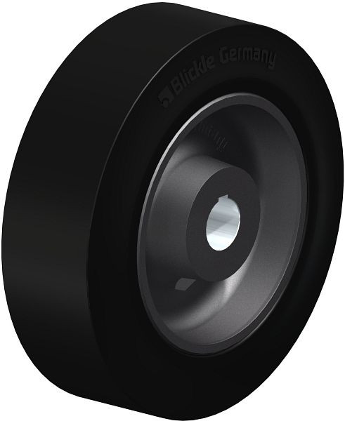 Blickle GEVN 620/80H7 Rad aus Elastik-Vollgummi, Schwarz, 756275