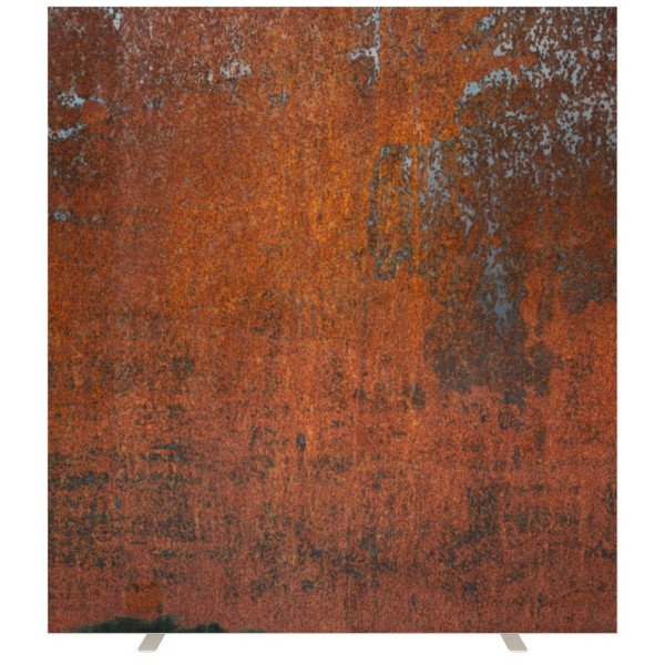 Deskin Stellwände NAPLES, Stoff schwer entflammbar, Rostoptik, H x B 1740 x 1600 mm, 289032