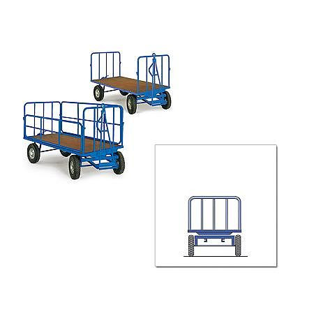 Protaurus Rotauro Handpritschenwagen mit 500mm Stirnwänden, 1250x800mm, Ladehöhe 385mm, 250x50mm Vollgummi-Räder, 14-1020-K
