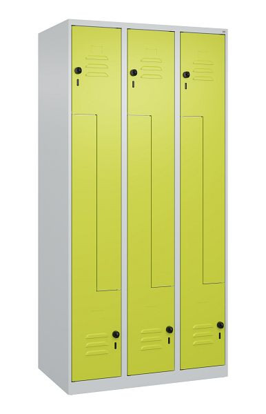 C+P Z-Spind Classic PLUS, 6 Abteile, 1850x900x500mm, 7035/0024, Drehriegel, 080003-306 S10015