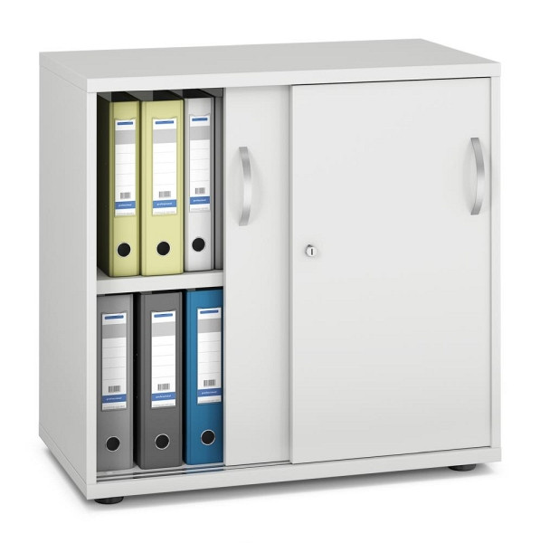 Deskin Schiebetürenschrank MULTI M pro, Dekor: Weiß, BxHxT: 800 x 780 x 420 mm, 252602