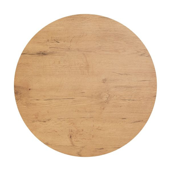 Feros HPL Tischplatte Teak Wood Ø120 cm, 17120, 6096735414469