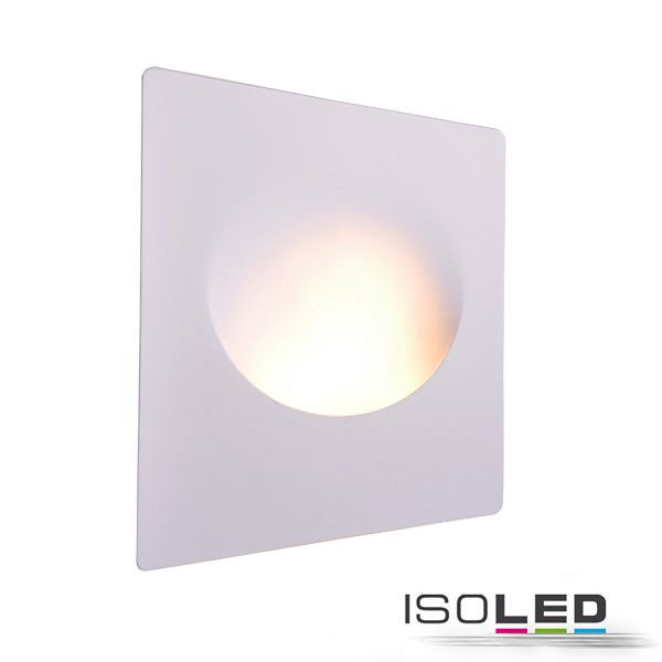 ISOLED Gips-Wand-Einbauleuchte, GU10, kleine Öffnung rund, 112165