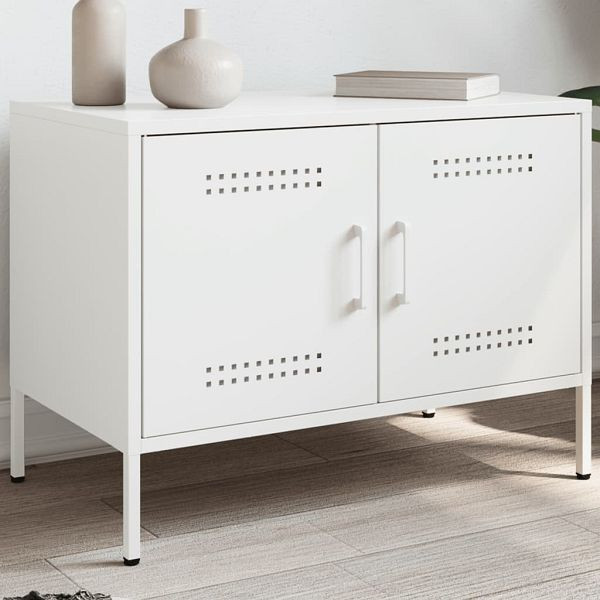 vidaXL TV-Schrank Weiß 68x39x50,5 cm Stahl, 842944, 8721102389061