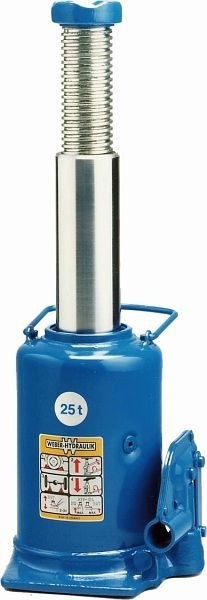 Kunzer Wagenheber mit Pumphebel 108.810.7, Tragkraft: 25 t, AH 25-240