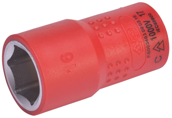 SW-Stahl Steckschlüsseleinsatz, 3/8", 16 mm, VDE, 05520L-16
