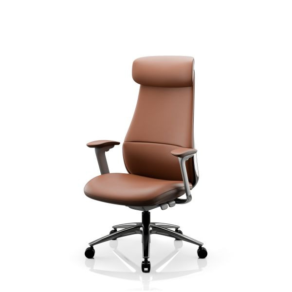 Jan Nowak Leder-Chefsessel, Braun, COMMAND, Belastbarkeit bis 200 kg, 2543
