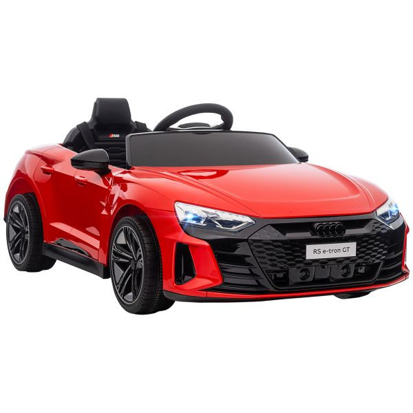HOMCOM Kinder Elektroauto, Kinderfahrzeug mit Ferbedienung, Kinderauto, Rot, 370-220V90RD