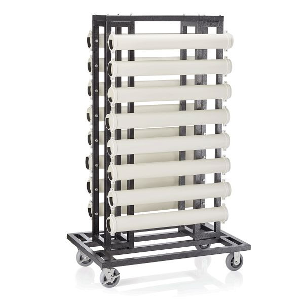 WAS Transportwagen für Abgrenzungspfosten, 123 x 80 x, 193 cm, Stahl, 2301000